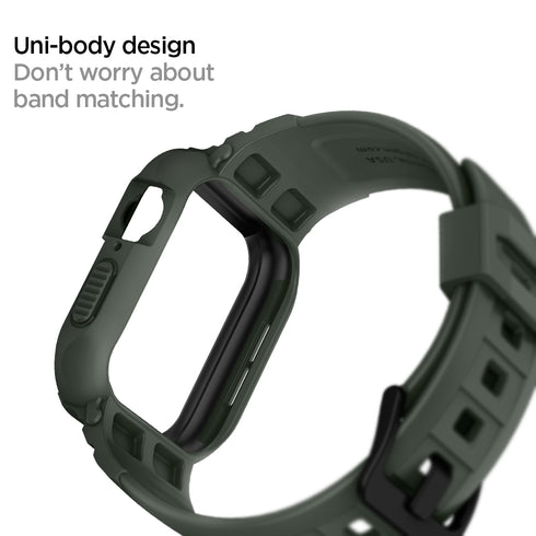 Spigen כיסוי+רצועה ל-Apple Watch Series (45mm / 44mm) – Rugged Armor Pro